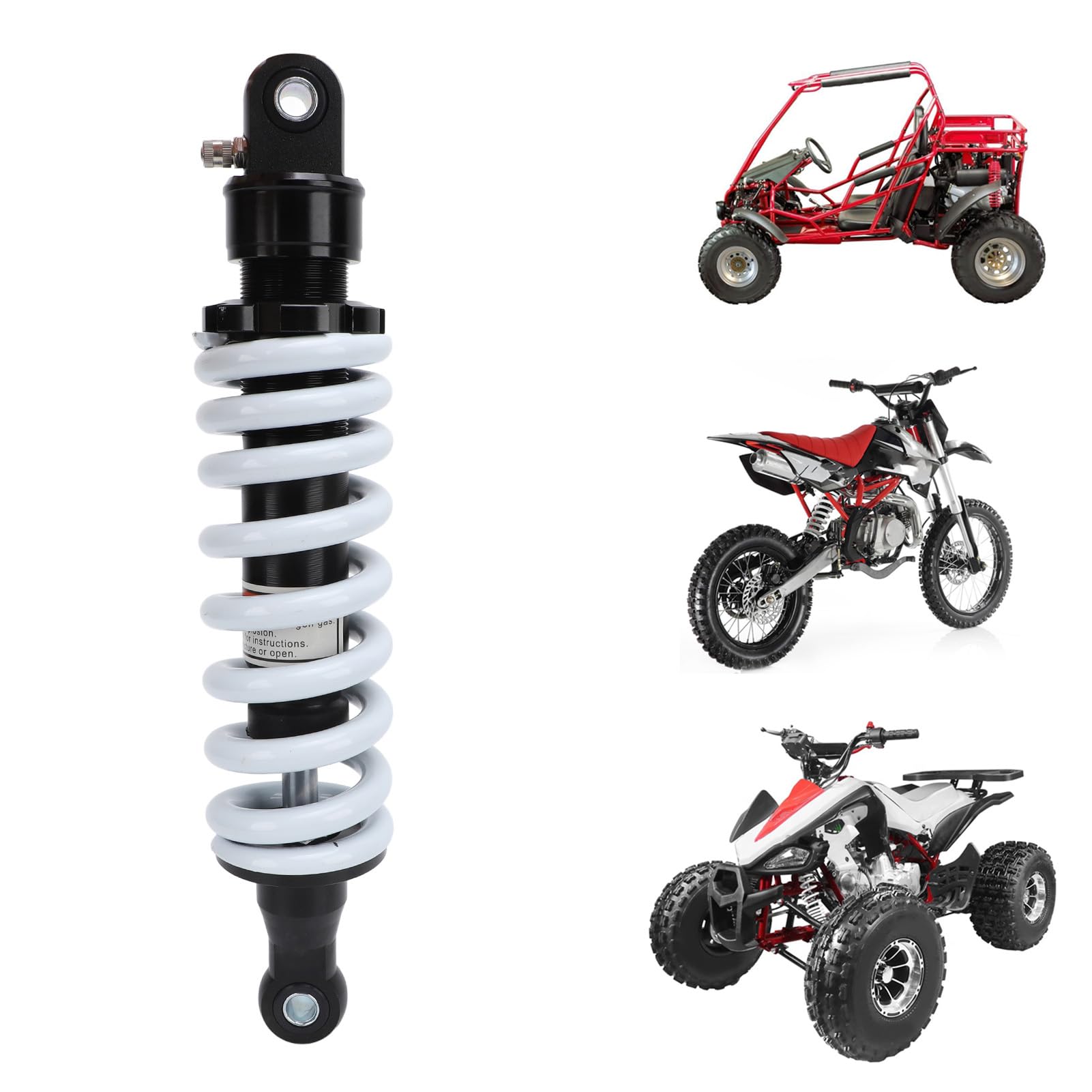 12,2 "310 Mm Hinterer Stoßdämpfer, 10 Mm Hohe Leistung Universal Heck Suspension ATV Stoßdämpfer, Federdämpfer für 70 ° C Bis 200 ° C Dirt Pit Bike ATV Go Kart Scooter von Oreilet