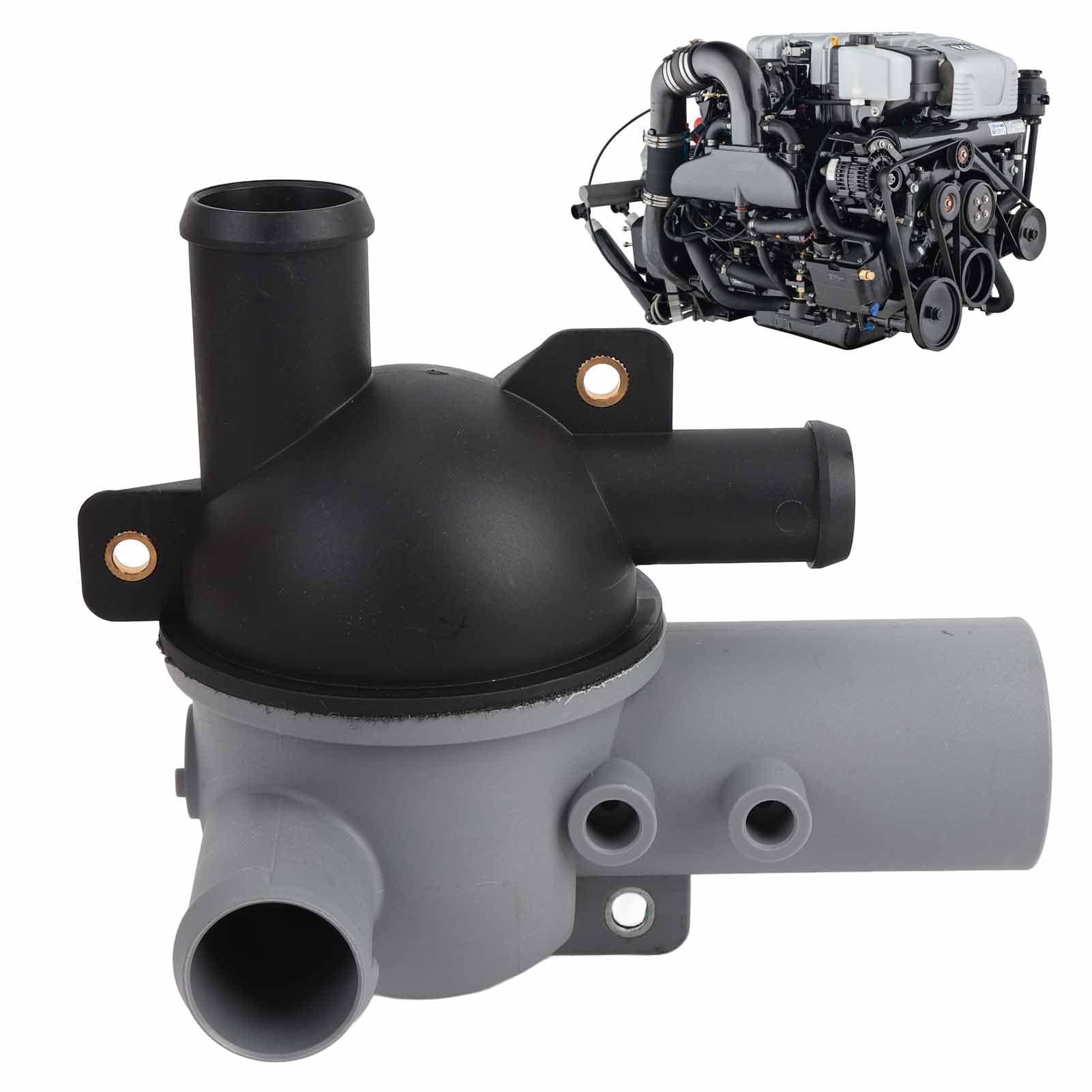 Wasserhäuser Assy Verteiler, Innenbordmotor Wasserhäuserbaugruppe mit Manueller Abflussstopp 863631t1 für Mercruiser Heckantriebe 4.3 5.0 5.7 6,2 L V8 V8 Motoren von Oreilet