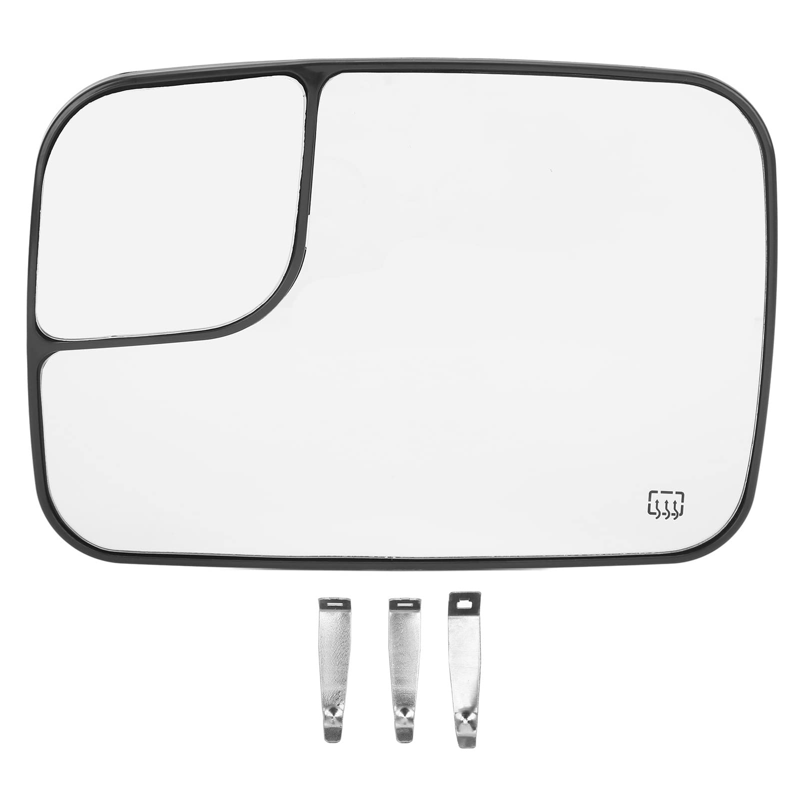 Rückspiegelglas, Beheizbares Spiegelglas für Fahrer und Beifahrerseite, Toter Winkel Spiegel für DODGE RAM 1500 2500 3500 PICKUP 2005-2009, Auto-Rückspiegelglas mit Trägerplatte, 5161011AA(L) von Oreq