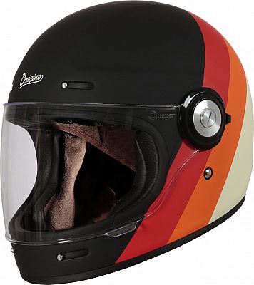 Origine Vega Primitive, Integralhelm - Matt Beige/Orange/Rot/Schwarz - XXL von Origine