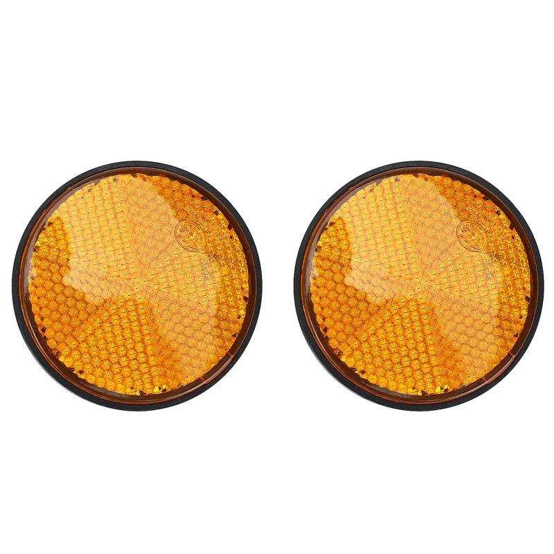 Orolotay 2pcs 2 Runde Orange Universal FÜR Motorrad ATV Dirt Bike von Orolotay