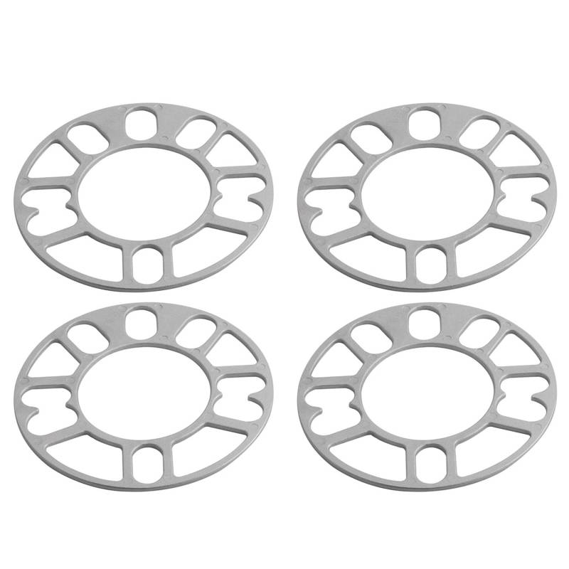 Orolotay 4 StüCk Aluminium Rad Spurverbreiterungen Unterlegscheiben Platte Auto Rad Spurverbreiterungen 3Mm Bolzen für 4X100 4X114,3 5X100 5X108 5X114,3 5X120 von Orolotay