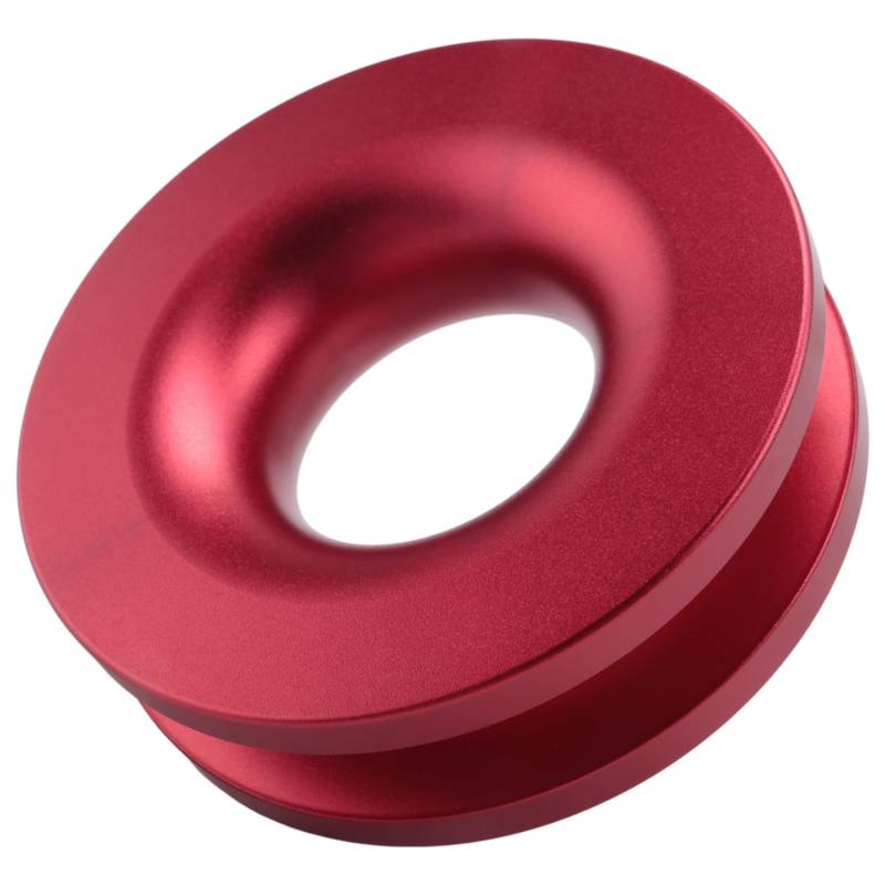 Orolotay Aluminium Recovery Ring Snatch-Ring 41000Lb für 3/8 1/2 Synthetisches Winden Seil ROT von Orolotay