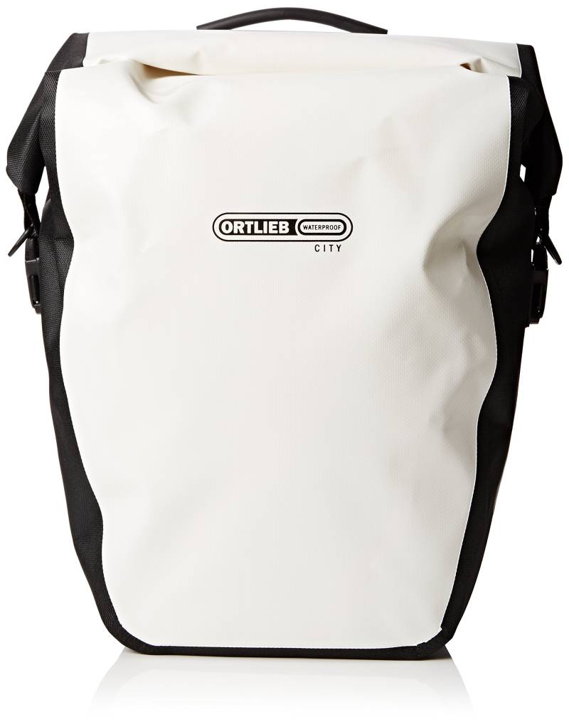 Ortlieb Unisex Gepäckträgertasche Back-Roller City Paar, weiß-schwarz, 42 x 32 x 17 cm, 40 Liter, F5003 von Ortlieb