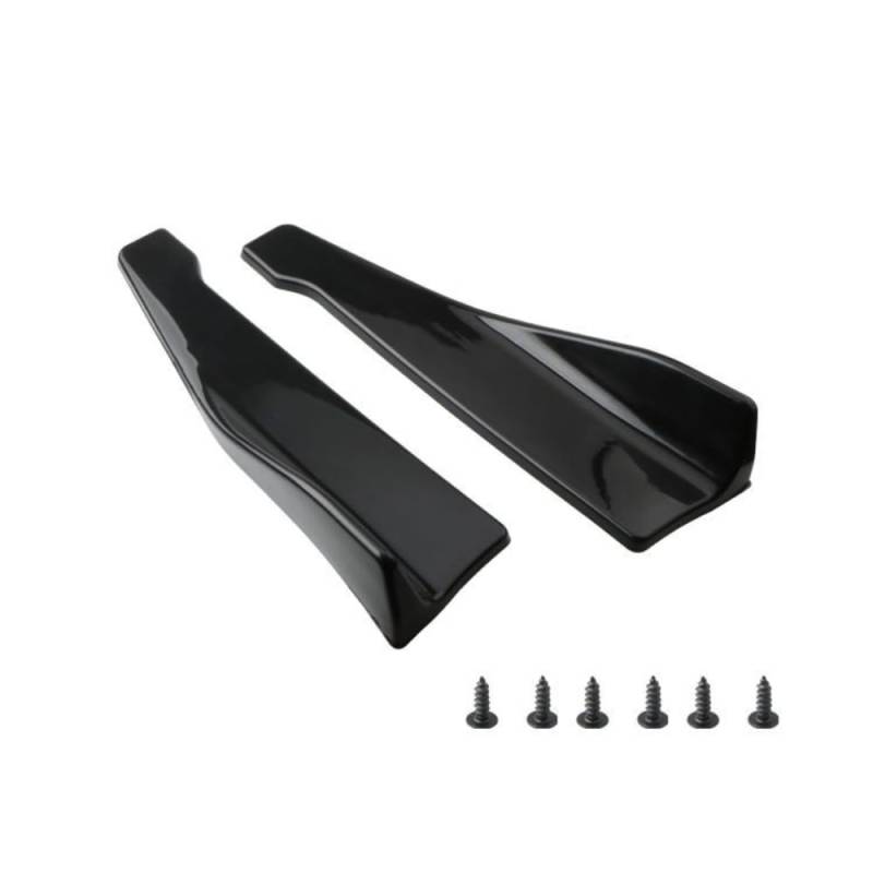 2PCS Auto Stoßstange Hinten Wrap Winkel Seitenschweller, Für Audi A7 2015 2016 2017 2018 Heckspoiler Diffusor Spliter Kollision Vermeidung Schutz,A/Black-48CM von OscitY