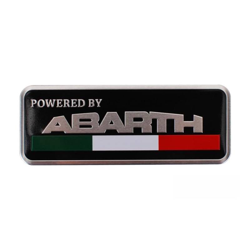 Auto Logo Embleme Aufkleber, Für Abarth 595 695 595C 124 Spider Grande Punto Abarth Monster Abzeichen Stickers Decals Car Styling Dekorative Zubehör,A von OscitY