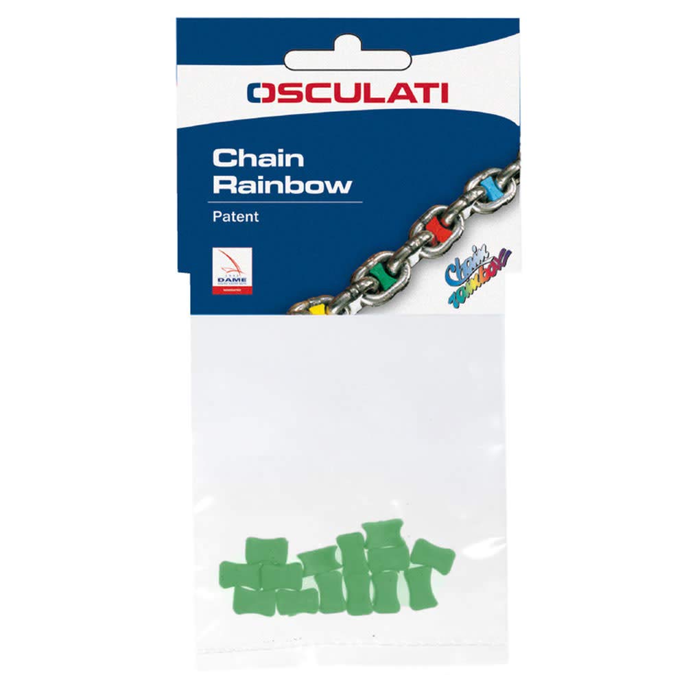 Osculati 01.500.08VE Chain Rainbow Kettenmarkierung, Grün, Größe 8 von OSCULATI