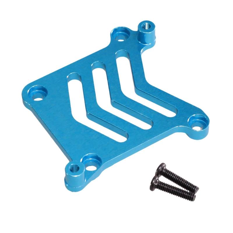 Oshhni 1/16 Fernbedienungssteuerauto Servo Basis Aluminiumauto -Modell Zubehör Schwerlaste Servo -Halterung RC Car Servo Mount für 16208, Blau von Oshhni