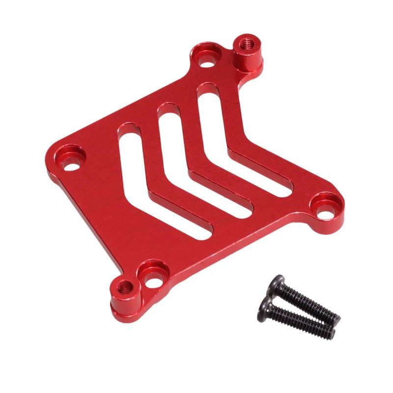 Oshhni 1/16 Fernbedienungssteuerauto Servo Basis Aluminiumauto -Modell Zubehör Schwerlaste Servo -Halterung RC Car Servo Mount für 16208, Rot von Oshhni