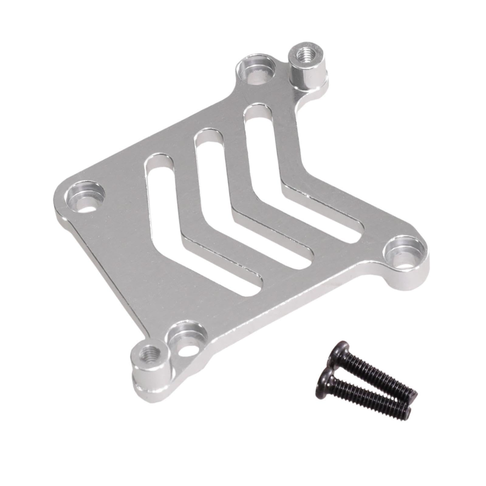 Oshhni 1/16 Fernbedienungssteuerauto Servo Basis Aluminiumauto -Modell Zubehör Schwerlaste Servo -Halterung RC Car Servo Mount für 16208, Silber von Oshhni