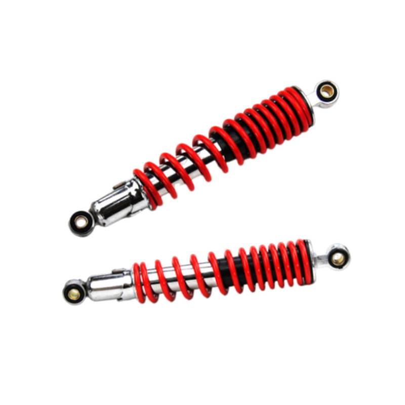 Oshhni 2Pcs Motorrad Hinten Stoßdämpfer Hinten Suspension Stoßdämpfer Streben Metall, Rot von Oshhni