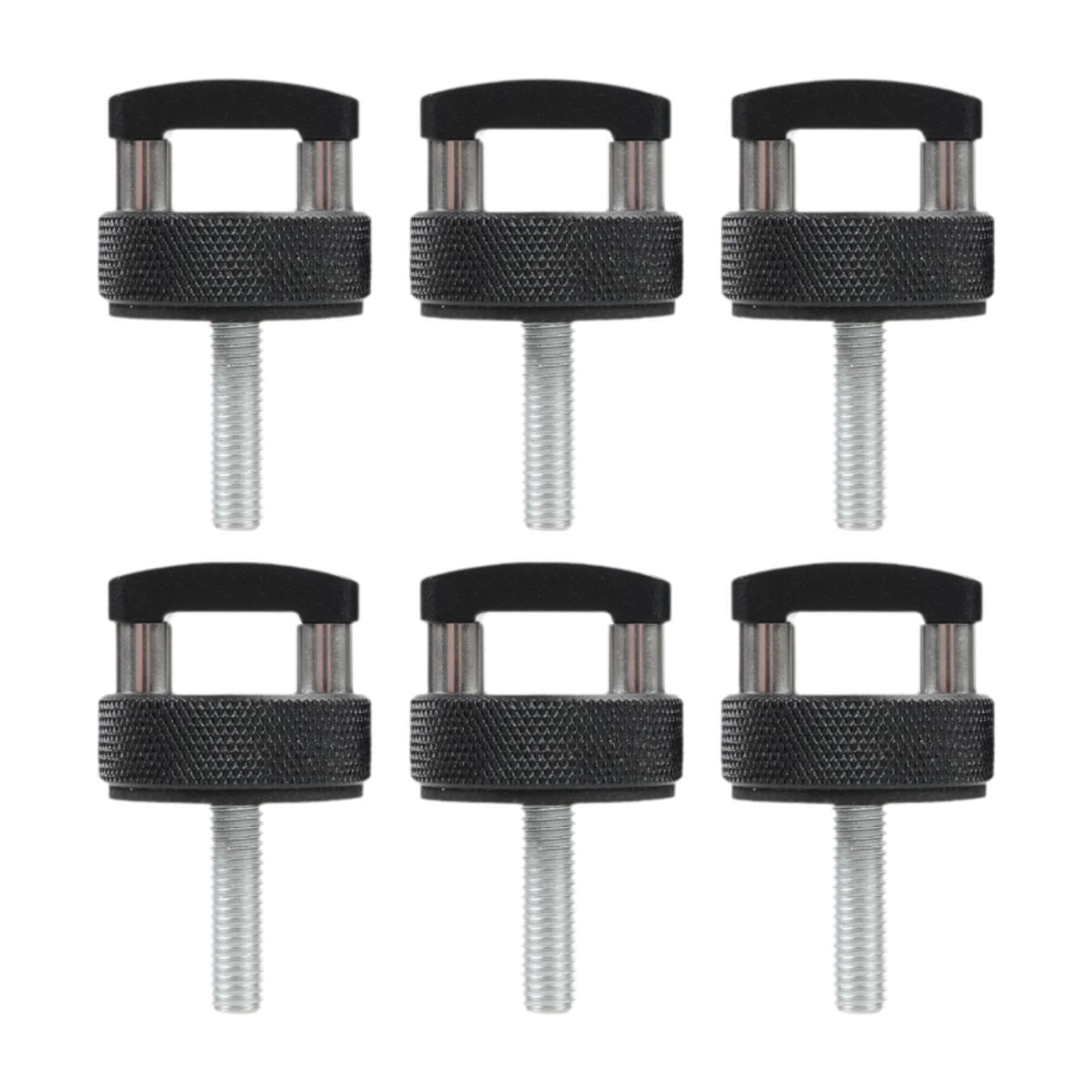 Oshhni 6 Teile Daumenschrauben Ersetzen Sie einfache Installation Praktischer Verschleiß Widerstand Praktische Aluminiumlegierung Zubehör Ersatzteile, Schwarz Oshhni 6 Teile Daumenschrauben Ersetzen Sie einfache Installation Praktischer Verschleiß Widerstand Praktische Aluminiumlegierung Zubehör Ersatzteile, Schwarz von Oshhni