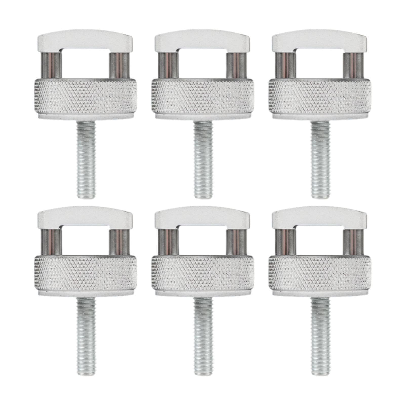 Oshhni 6 Teile Daumenschrauben Ersetzen Sie einfache Installation Praktischer Verschleiß Widerstand Praktische Aluminiumlegierung Zubehör Ersatzteile, Silber Oshhni 6 Teile Daumenschrauben Ersetzen Sie einfache Installation Praktischer Verschleiß Widerstand Praktische Aluminiumlegierung Zubehör Ersatzteile, Silber von Oshhni
