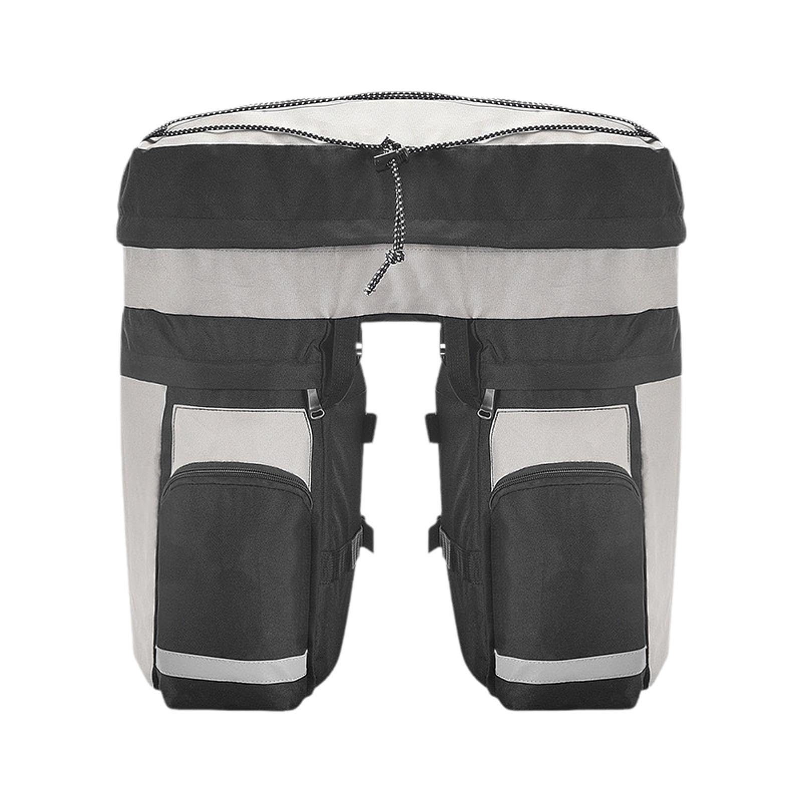 Oshhni Bike Pannier Bag Front -Frame -Beutel Gepäck mit großer Kapazität Fahrradbeutel Fahrrad -Sattelbeutel für Mountain Road Bike Radfahren Fahren, Grau von Oshhni