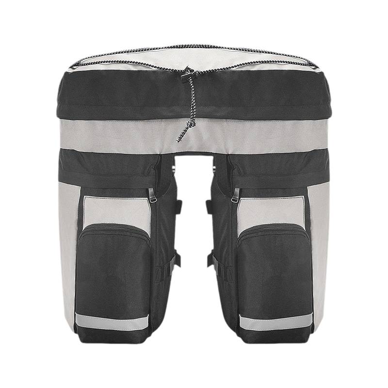 Oshhni Bike Pannier Bag Front -Frame -Beutel Gepäck mit großer Kapazität Fahrradbeutel Fahrrad -Sattelbeutel für Mountain Road Bike Radfahren Fahren, Grau von Oshhni