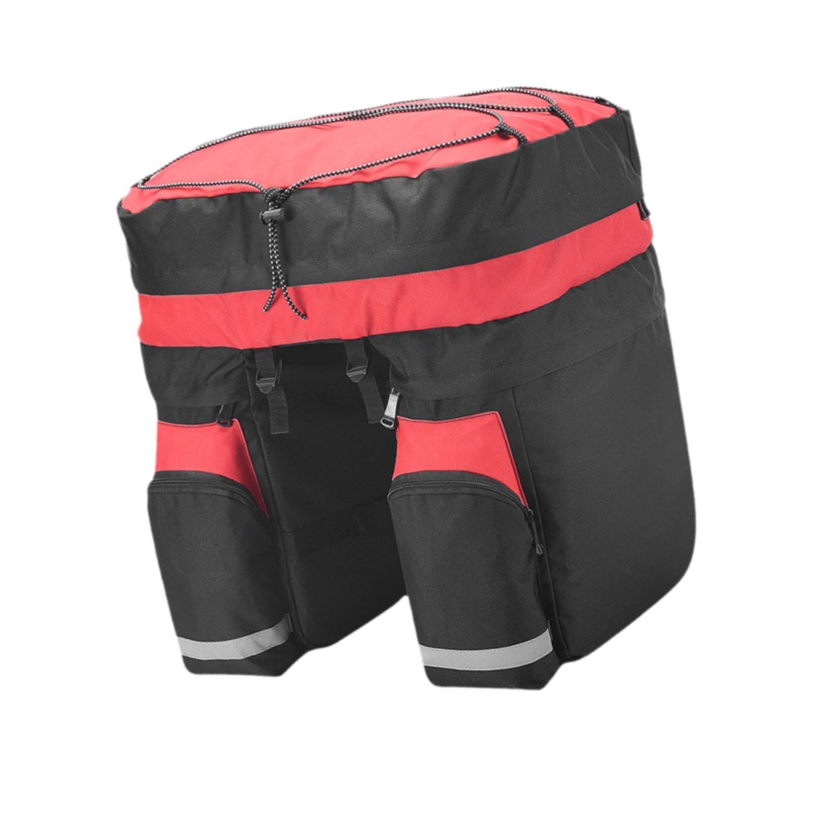 Oshhni Bike Pannier Bag Front -Frame -Beutel Gepäck mit großer Kapazität Fahrradbeutel Fahrrad -Sattelbeutel für Mountain Road Bike Radfahren Fahren, Rot von Oshhni