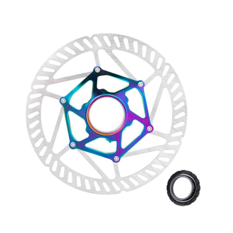 Oshhni Fahrrad-Centerlock-Scheibenbremsscheibe, 16 cm Durchmesser, einfache Installation für Rennräder mit Verriegelung, robustes Ersatzteil von Oshhni