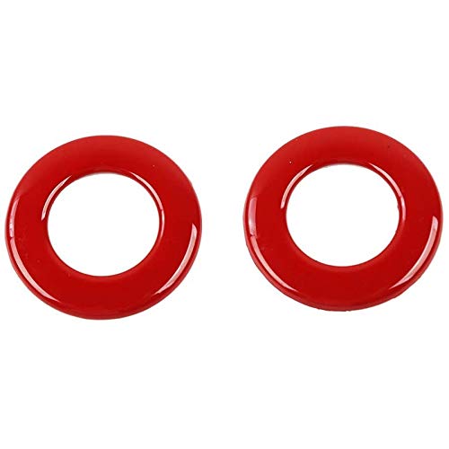 Osmond 2 x Innen-Leselicht-Verkleidung, ABS, Innenzubehör für 2014–2019, Rot von Osmond