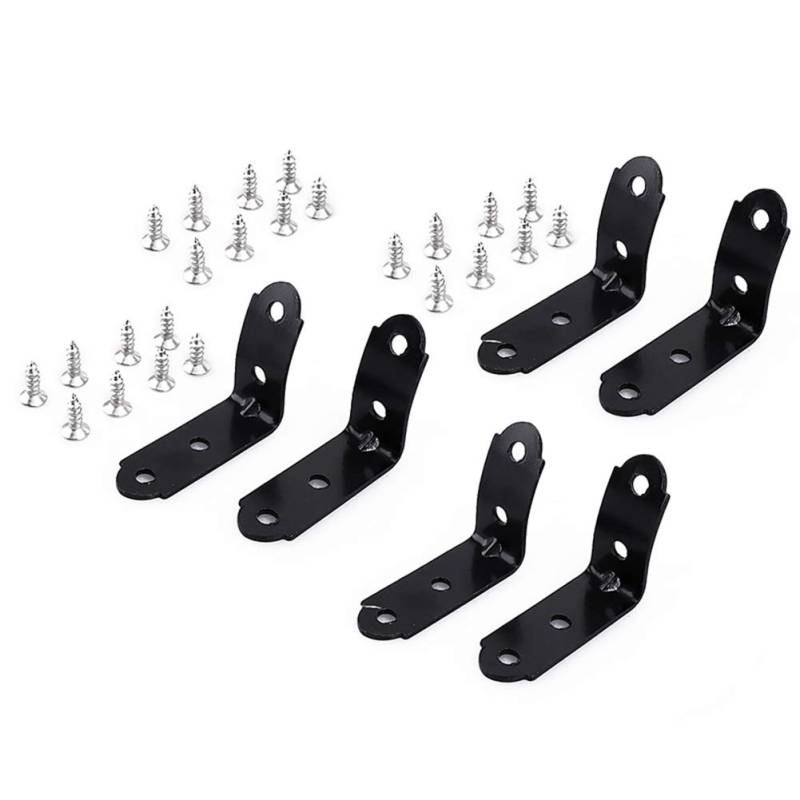 Osmond Handschuh Fach Reparatur Satz Schwarz DIY Fach Deckel Scharnier Satz Halterung Fix für 2001-2008 - A4 B6 B7 S4 RS4 8E von Osmond