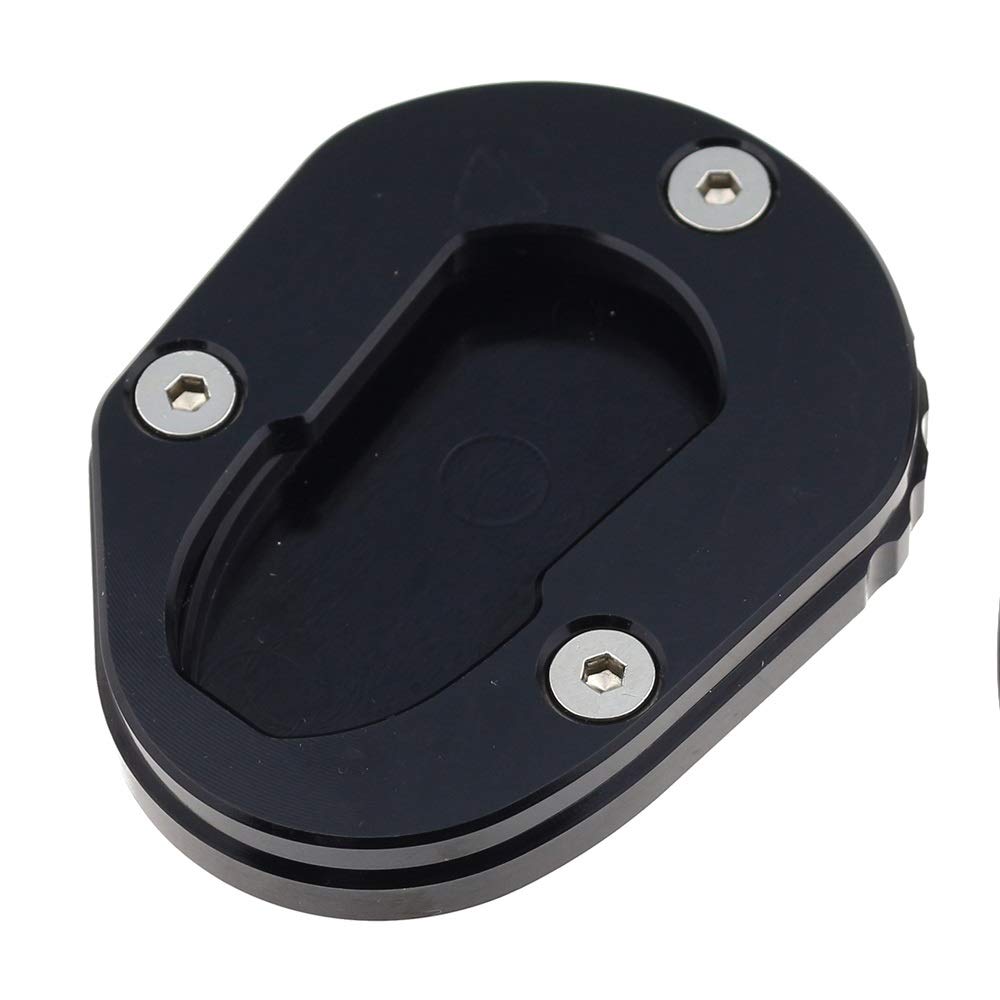 Osmond Kickstand SeitenstäNder StäNder Extension VergrößErung Pad Passend für YZF-R125 2014-2018 MT125 2014-2016 (Schwarz) von Osmond