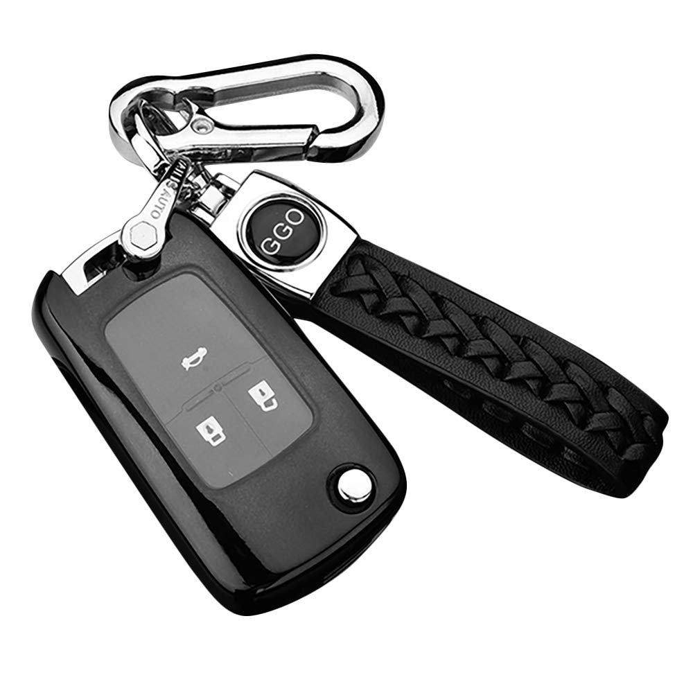 Osmond Soft TPU Auto Remote Key Case Abdeckung für Aveo Segel Captiva (Schwarz B) von Osmond