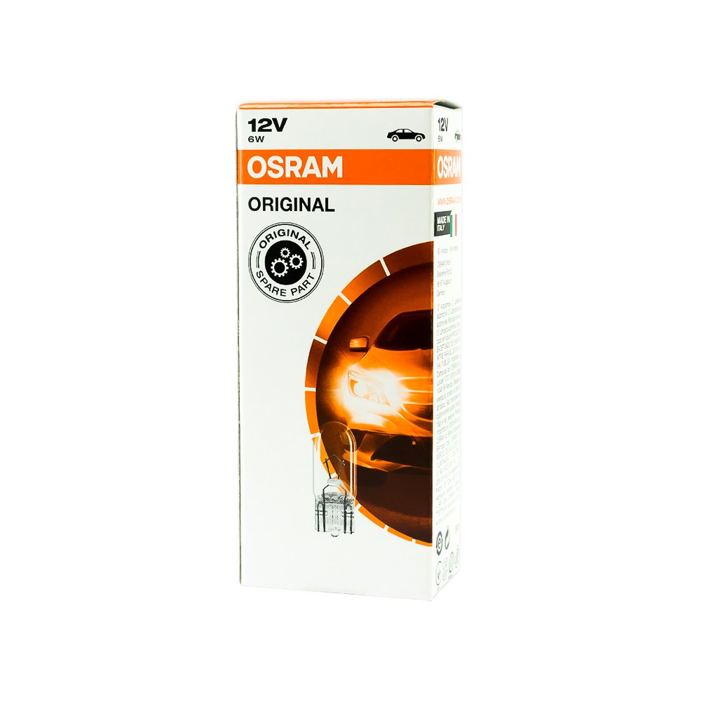 10x OSRAM GLÜHBIRNEN 12V 6W W2.1x9.5d INNENRAUMBELEUCHTUNG von Osram