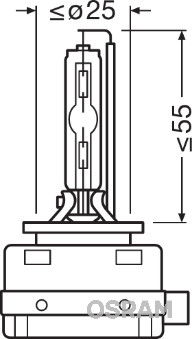 Glühlampe, Fernscheinwerfer Osram 66140 von Osram