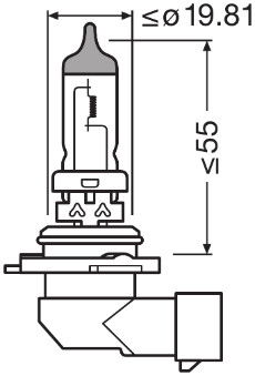 Glühlampe, Fernscheinwerfer Osram 9006CBN-HCB von Osram