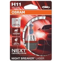 Glühlampe Halogen OSRAM H11 Night Breaker Laser 12V, 55W, 1 Stück von Osram