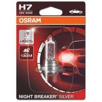 Glühlampe Halogen OSRAM H7 Night Breaker Silver 12V, 55W, 1 Stück von Osram