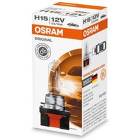 Glühlampe Halogen OSRAM H15 Standard 12V, 55/15W, 1 Stück von Osram