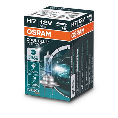 Osram H7 COOL BLUE® INTENSE Glühlampe (NEXT GEN) 1er Faltschachtel [Hersteller-Nr. 64210CBN] von Osram