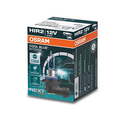 Osram HIR2 COOL BLUE® INTENSE Glühlampe (Next Gen) Faltschachtel [Hersteller-Nr. 9012CBN] von Osram