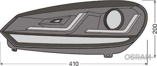 Hauptscheinwerfersatz Osram LEDHL102-BK von Osram