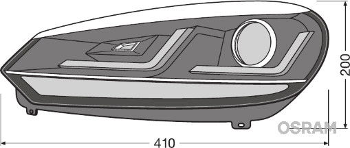 Hauptscheinwerfersatz Osram LEDHL102-CM von Osram