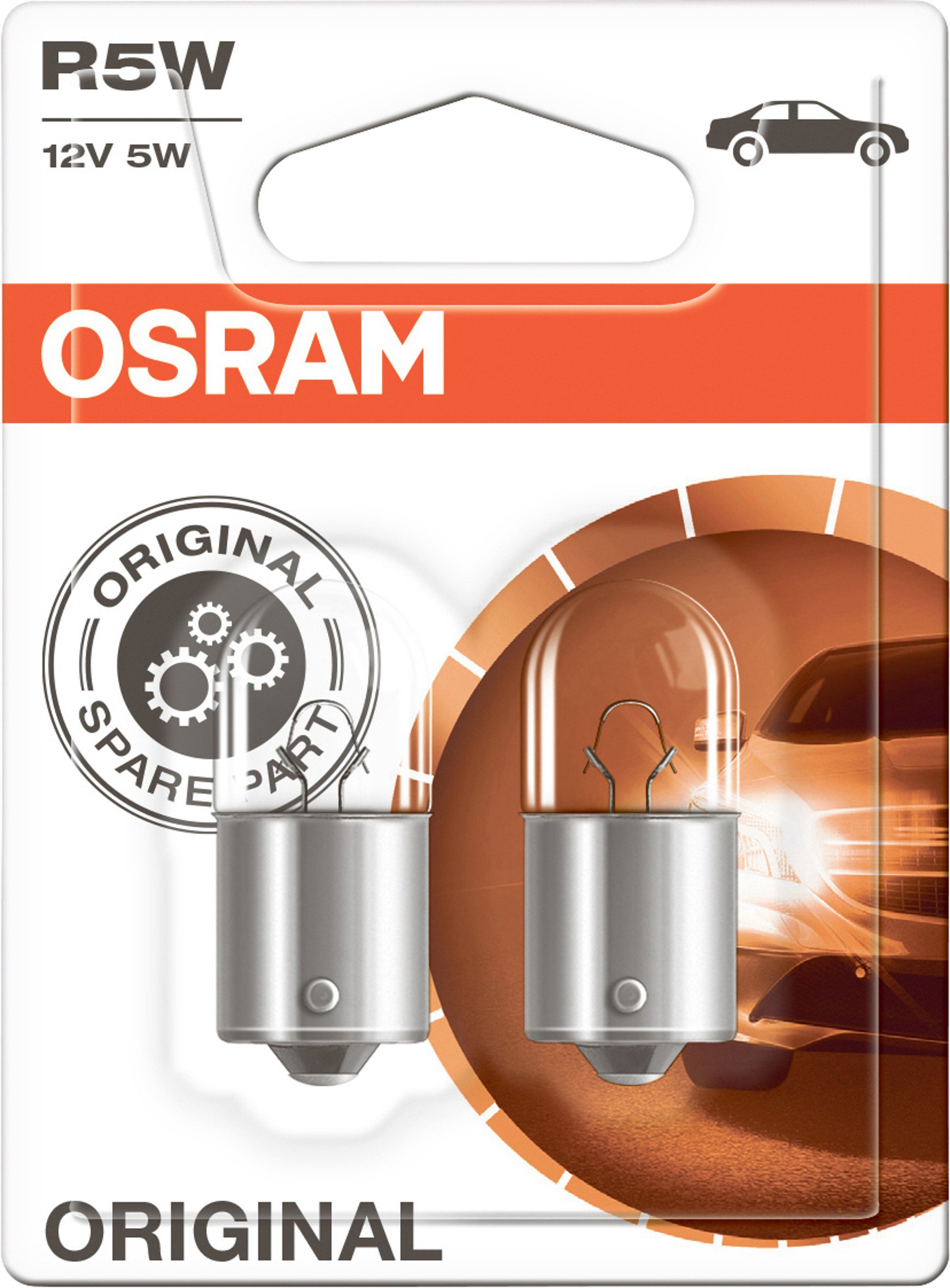 OSRAM 5007-02B Glühlampe, Double Blister, Anzahl 2, Bianco von Osram