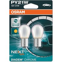 OSRAM Glühlampe, Blinkleuchte PY21W 7507DC-02B  VW,AUDI,MERCEDES-BENZ,Golf IV Schrägheck (1J1),Golf V Schrägheck (1K1),POLO (9N_),TOURAN (1T1, 1T2) von Osram