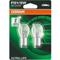 OSRAM Glühlampe, Blinkleuchte P21/5W 7528ULT-02B  VW,AUDI,MERCEDES-BENZ,Transporter IV Bus (70B, 70C, 7DB, 7DK, 70J, 70K, 7DC, 7DJ) von Osram