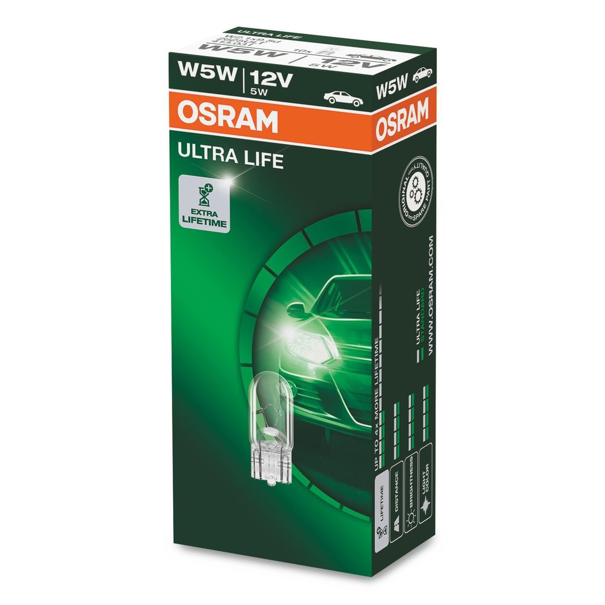 OSRAM Glühlampe, Blinkleuchte VW,MERCEDES-BENZ,AUDI 2825ULT von Osram