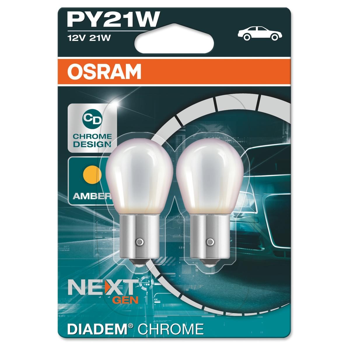 OSRAM Glühlampe, Blinkleuchte VW,MERCEDES-BENZ,AUDI 7507DC-02B von Osram