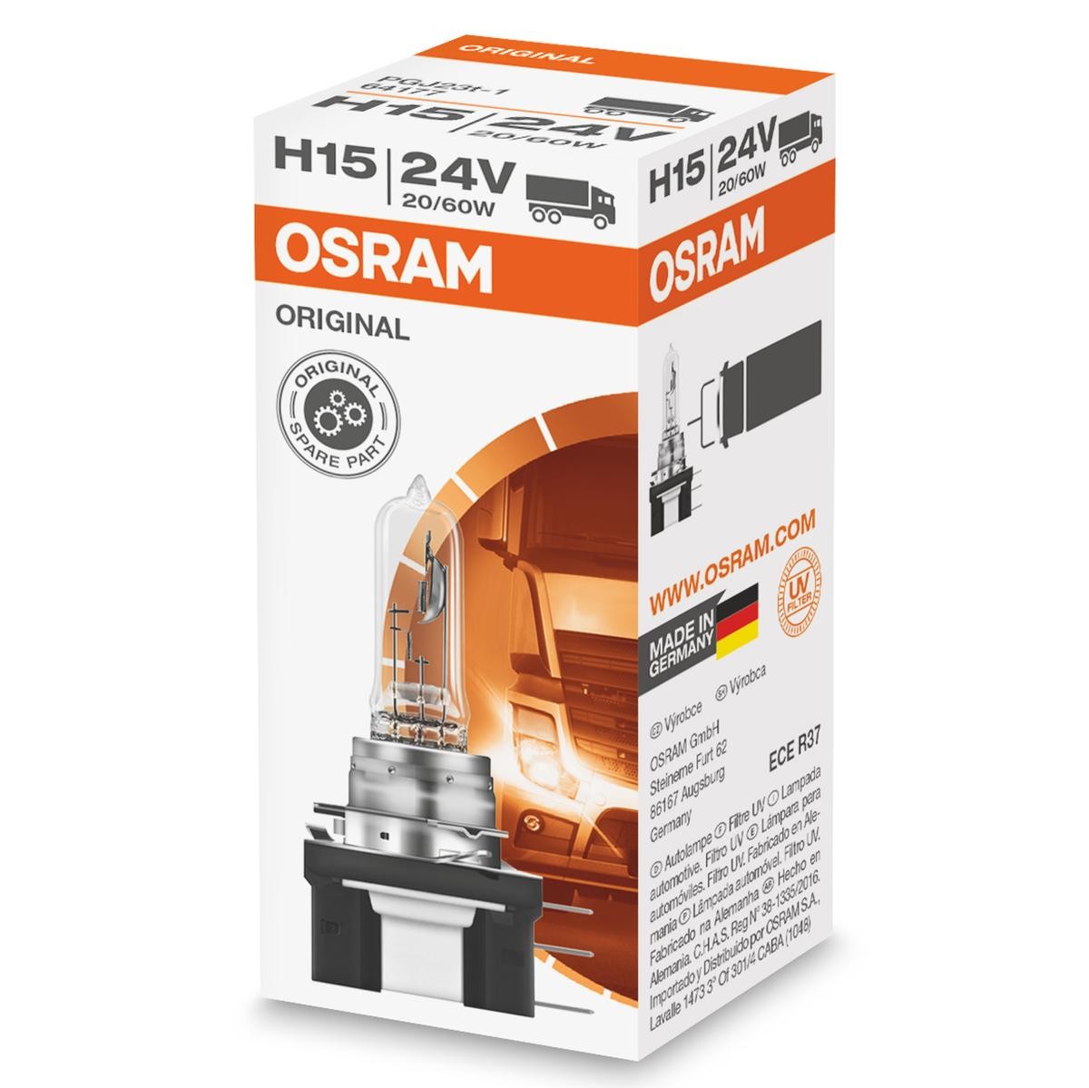 OSRAM Glühlampe, Fernscheinwerfer 64177 von Osram
