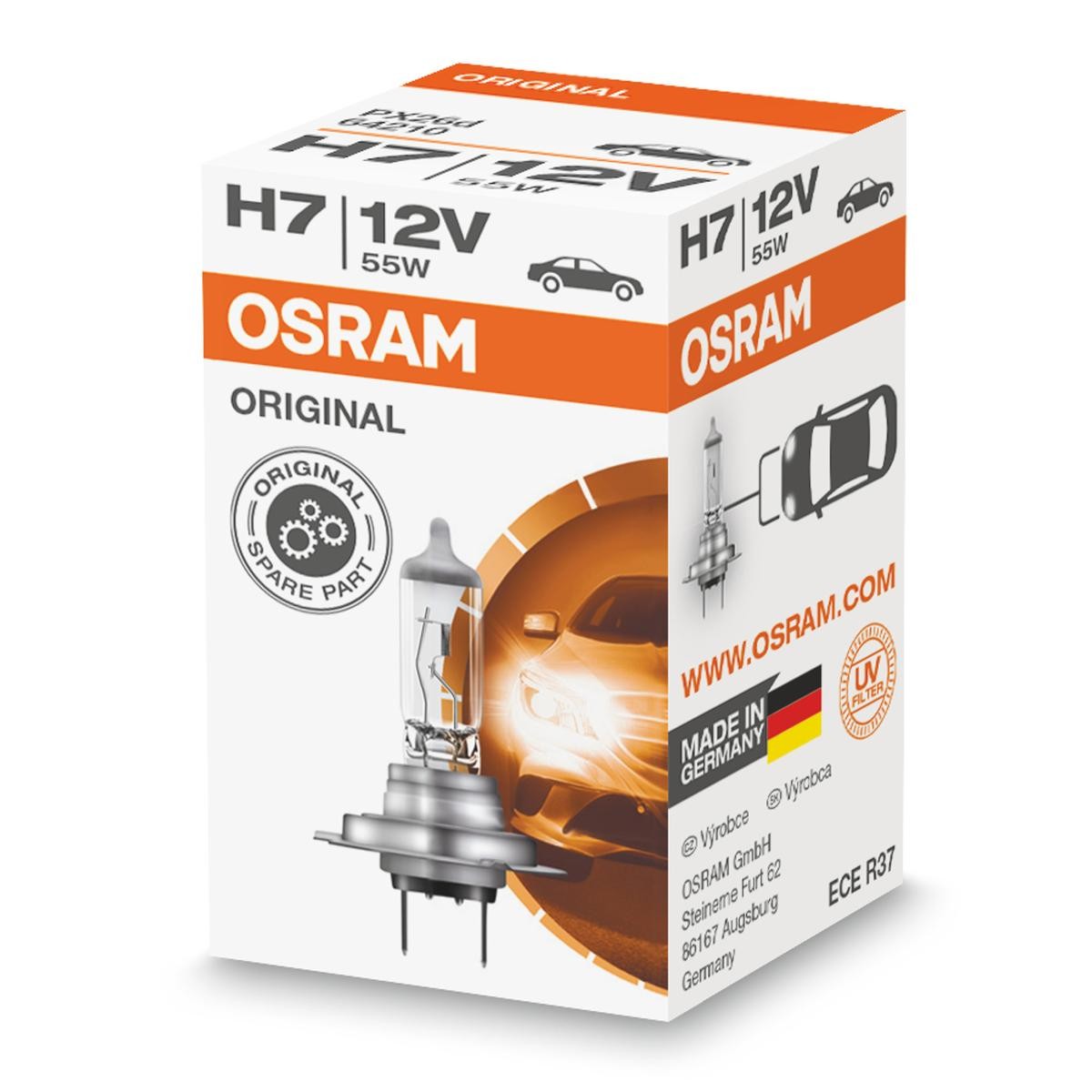 OSRAM Glühlampe, Fernscheinwerfer VW,MERCEDES-BENZ,AUDI 64210L von Osram