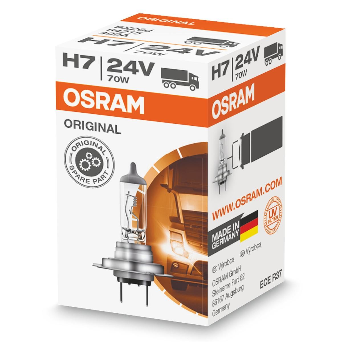 OSRAM Glühlampe, Fernscheinwerfer MERCEDES-BENZ,FORD,VOLVO 64215 von Osram