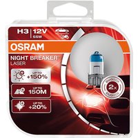 OSRAM Glühlampe, Fernscheinwerfer NIGHT BREAKER® LASER H3 64151NL-HCB  VW,AUDI,MERCEDES-BENZ,Golf IV Schrägheck (1J1),POLO (9N_) von Osram