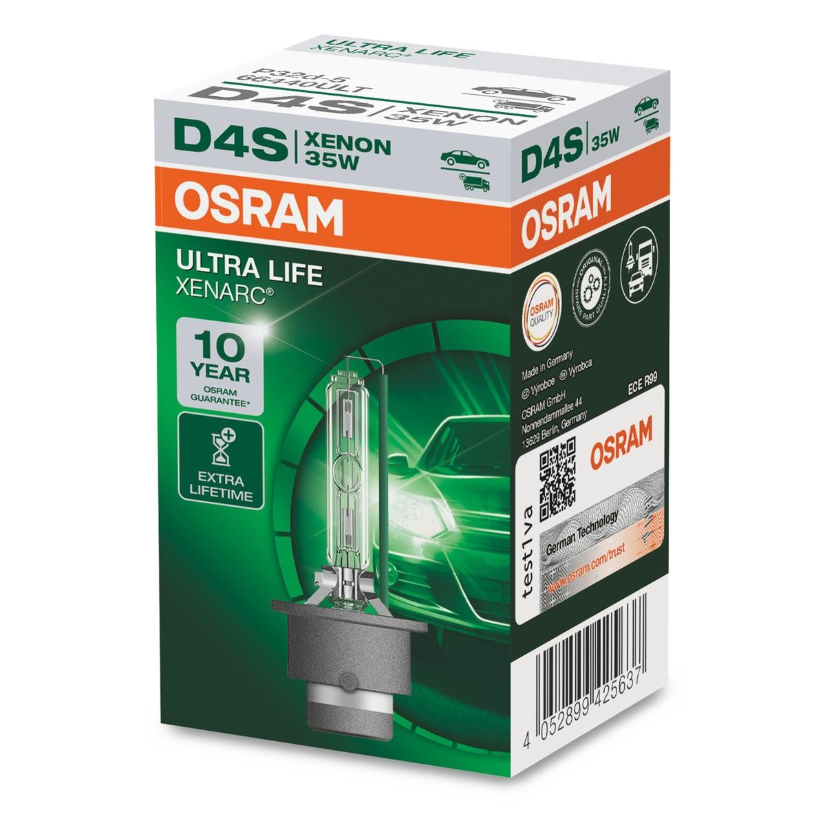 OSRAM Glühlampe, Fernscheinwerfer TOYOTA,MAZDA,HONDA 66440ULT von Osram