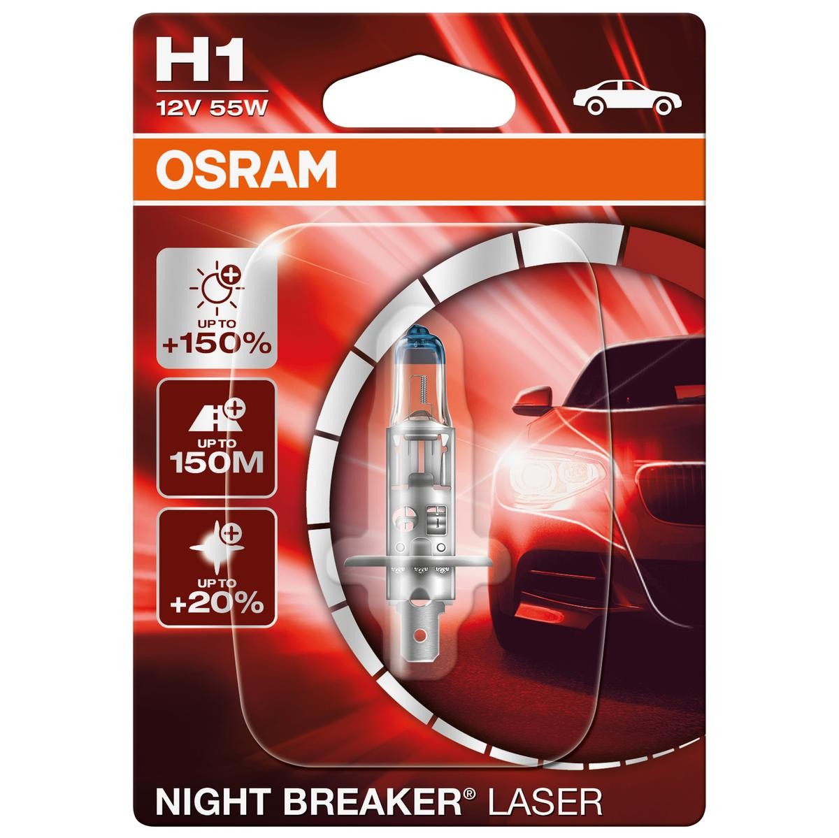 OSRAM Glühlampe, Fernscheinwerfer VW,AUDI,MERCEDES-BENZ 64150NL-01B 93039929 von Osram