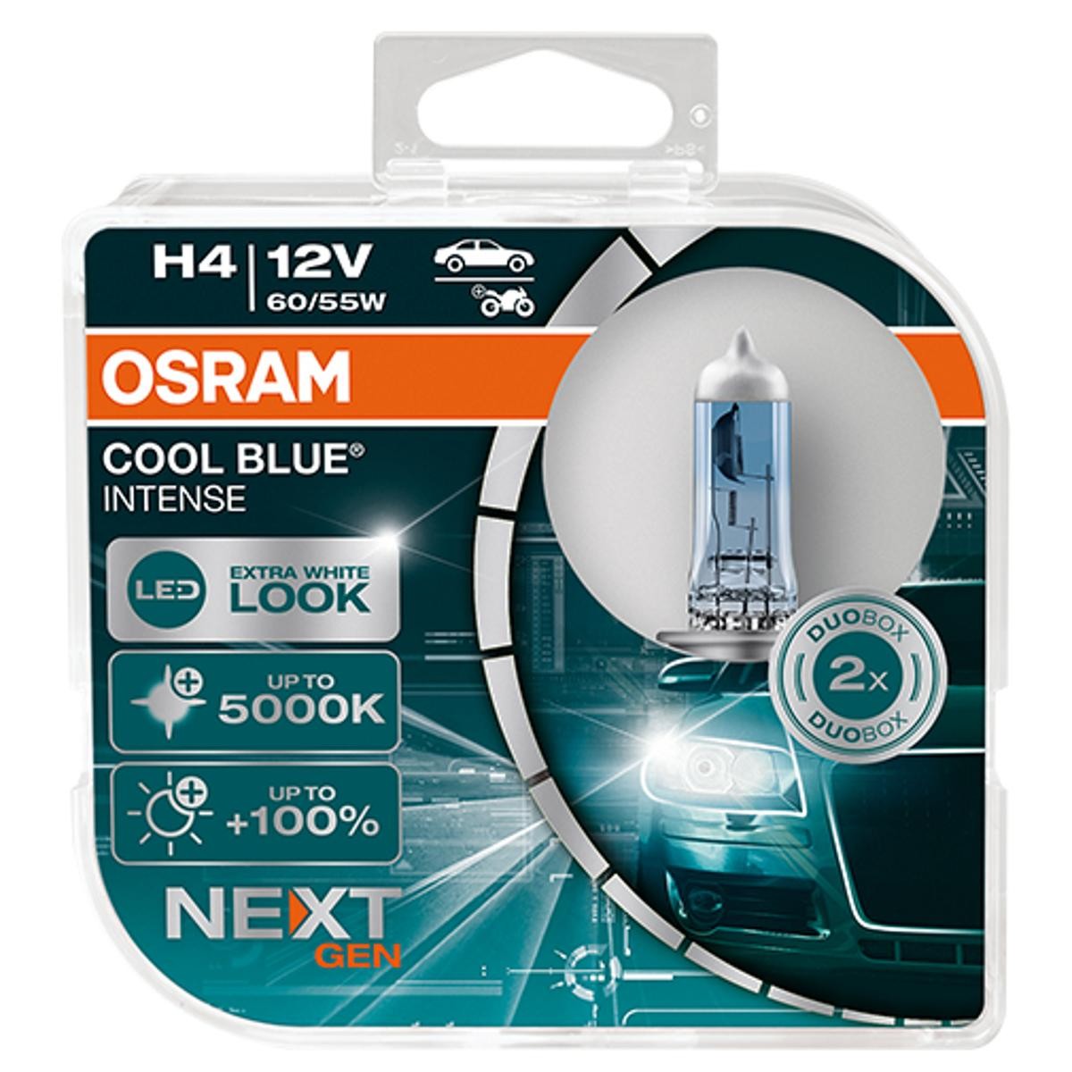 OSRAM Glühlampe, Fernscheinwerfer VW,AUDI,MERCEDES-BENZ 64193CBN-HCB von Osram
