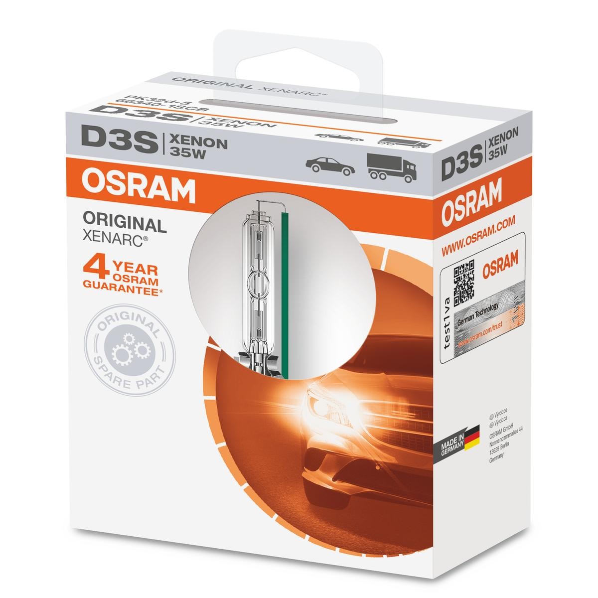 OSRAM Glühlampe, Fernscheinwerfer VW,AUDI,MERCEDES-BENZ 66340-1SCB N10721806 von Osram