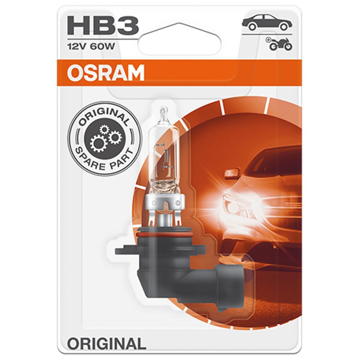 OSRAM Glühlampe, Fernscheinwerfer VW,AUDI,MERCEDES-BENZ 9005-01B von Osram