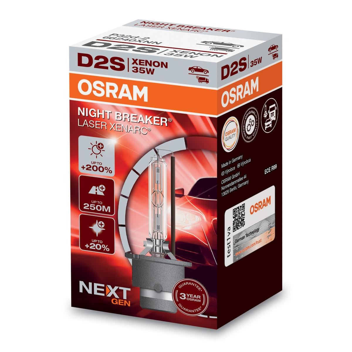 OSRAM Glühlampe, Fernscheinwerfer VW,MERCEDES-BENZ,AUDI 66240XNN von Osram